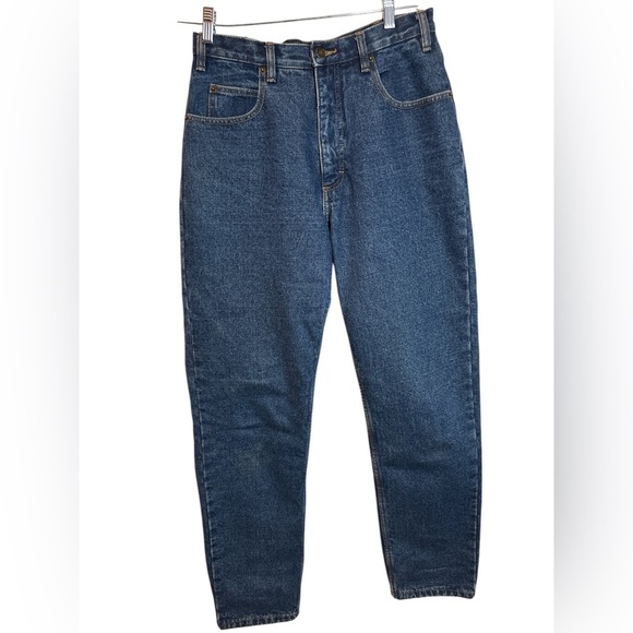 Guide Gear Women's Jeans Sz 8 Med Wash Plaid Flannel Lined Straight Leg Denim - Picture 1 of 10